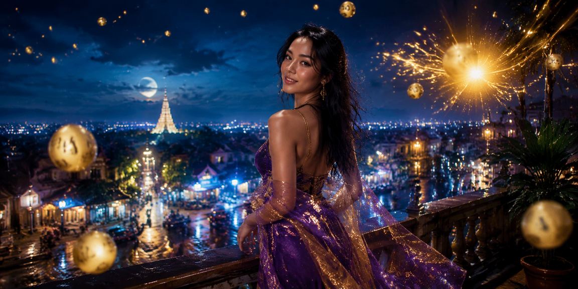 Suasana taruhan casino malam hari di pasar malam Vietnam