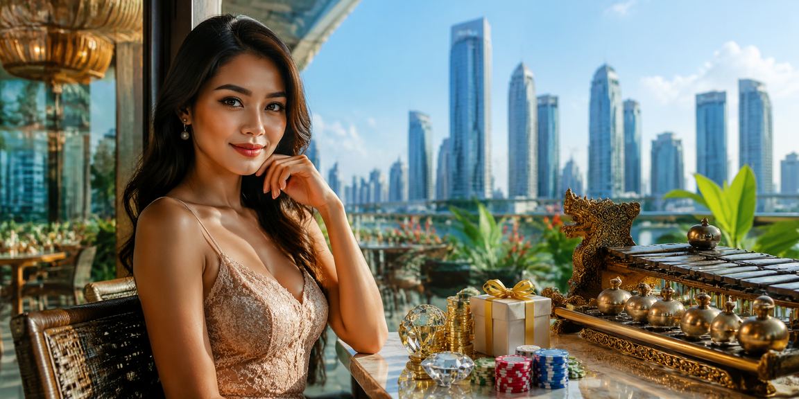 Pria Vietnam membaca informasi taruhan olahraga sambil minum kopi di warung